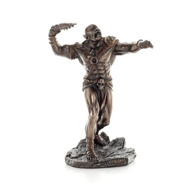 Cyclops: The One-Eyed Giant 21,2 cm fullängd Veronese brons elektrolytisk staty, antikens Grekland Veronese 5 - grifon.se 