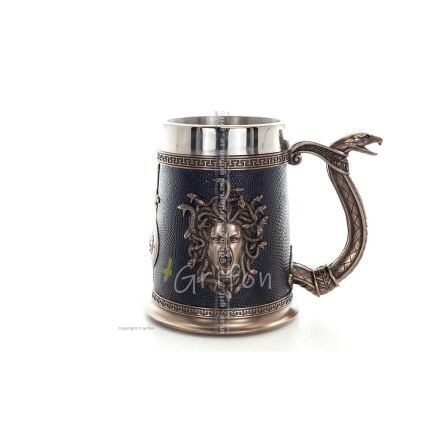 Medusa: The Wild-Eyed Mermaid in a Mug, Cup 15cm Full-Length Veronese Bronze Electrolysis Statue, Ancient Greece Veronese 1 - gr