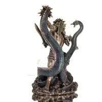 Hercules: The Greatest Hero of the Greek, Fighting the Lernaean Hydra 31cm Veronese Bronze Electrolysis Full Body Statue Verones