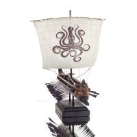 Trier: rowed warship, sailing kraken 35x22x26cm Veronese Bronze Electrolytic Full Body Statue, Ancient Greece Veronese 2 - grifo