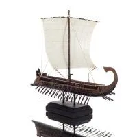 Τριήρης: κωπήλατο πολεμικό πλοίο, πανιών kraken 35x22x26εκ Ολόσωμο άγαλμα με Ηλεκτρόλυση μπρούτζου Veronese, αρχαία Ελλάδα Βερον