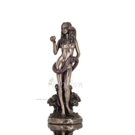 Eve with the Forbidden Fruit and the Serpent 24.5cm Veronese Bronze Electroplating Full Body Statue, Christian Veronese 1 - grif