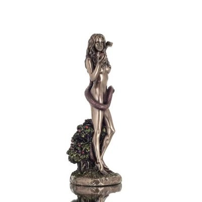 Eve with the Forbidden Fruit and the Serpent 24.5cm Veronese Bronze Electroplating Full Body Statue, Christian Veronese 5 - grif