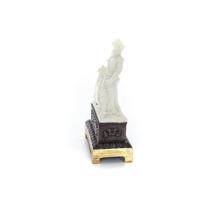 Dionysus: The God of Wine and Revelry in Clockwork 22,5 cm helkroppsstaty, Polyester Alabaster Marble Type Alabaster 2 - grifon.