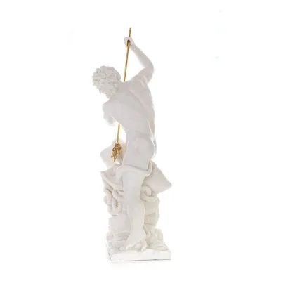 Poseidon: The God of the Sea, Earthquakes, Earth, Storms and Words 82cm Full Body Statue, Polyester Alabaster Marble Type Alabas