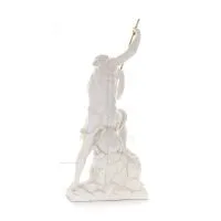 Poseidon: The God of the Sea, Earthquakes, Earth, Storms and Words 82cm Full Body Statue, Polyester Alabaster Marble Type Alabas