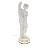 Muse, one of the nine muses33cm Full length statue, Polyester marble-type alabaster, ancient Greece Alabaster 2 - grifon.se 