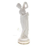 Muse, one of the nine muses33cm Full length statue, Polyester marble-type alabaster, ancient Greece Alabaster 5 - grifon.se 
