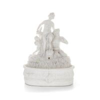 Aphrodite Panas or Pan & Eros Fountain 38cm Full Body Statue, Polyester Marble Type Alabaster, Ancient Greece Alabaster 1 - grif