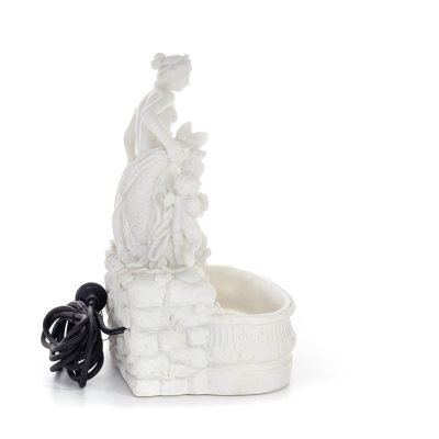 Αφροδίτη Πάνας ή Παν & Έρως Σιντριβάνι 38εκ Ολόσωμο άγαλμα, Πολυεστερικό αλαβάστρινο τύπου μαρμάρου, αρχαία Ελλάδα Αλαβάστρινα 4