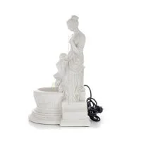 Venus & Cupidfontän 52 cm helkroppsstaty, typ av polyesteralabastmarmor, antikens Grekland Alabaster 2 - grifon.se 