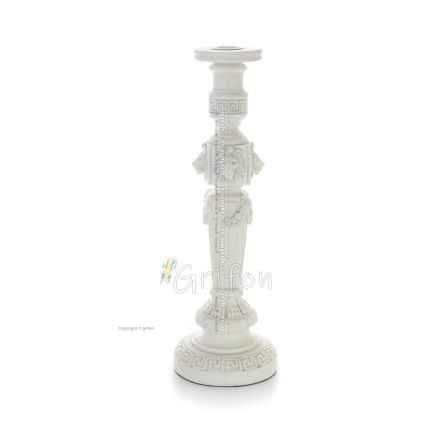 Ljusstake 30cm Polyester alabaster marmor typ, Modern Dekorativ Alabaster 1 - grifon.se 