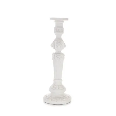 Ljusstake 40,5cm Alabast av polyestermarmortyp, Modern Dekorativ Alabaster 2 - grifon.se 