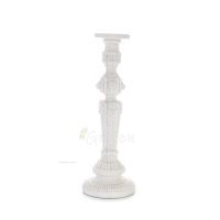 Κηροπήγιο 40,5εκ Πολυεστερικό αλαβάστρινο τύπου μαρμάρου, Μοντέρνο Διακοσμητικό Αλαβάστρινα 2 - grifon.se 