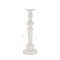 Candle holder 40.5cm Polyester marble-type alabaster, Modern Decorative Alabaster 4 - grifon.se 