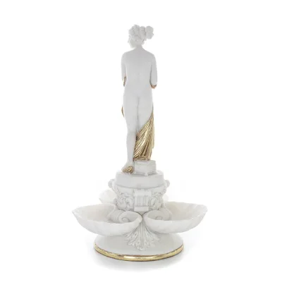 Φρύνοι σε κοχύλια 37,5εκ άγαλμα, Πολυεστερικό αλαβάστρινο τύπου μαρμάρου, Βάτραχος Αλαβάστρινα 3 - grifon.se 