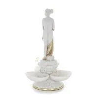 Toads in Shells 37.5cm Statue, Marble-type Polyester Alabaster, Frog Alabaster 3 - grifon.se 