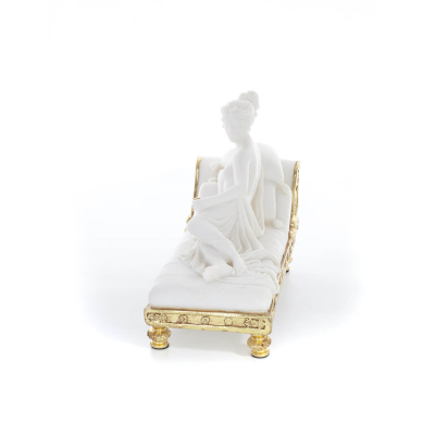 Paulina Borghese as Aphrodite aka Sleeping Beauty 19.5cm Full Body Statue, Polyester Alabaster Marble Type Alabaster 4 - grifon.