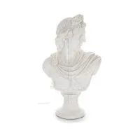 Apollo or Apollonas, the god of music, light, and protector of the arts, 30cm bust made from alabaster, ancient Greece Alabaster