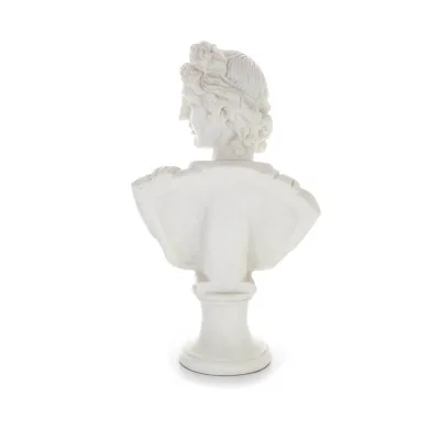 Apollo or Apollonas, the god of music, light, and protector of the arts, 30cm bust made from alabaster, ancient Greece Alabaster