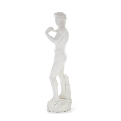 David: The Beloved, Prophet, Musician, Poet 46.5cm Full Body Statue, Polyester Alabaster Marble Type, Christian Alabaster 2 - gr