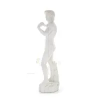 David: Den älskade, profeten, musiker, poet 46,5 cm helkroppsstaty, typ av polyesteralabastmarmor, kristen Alabaster 2 - grifon.
