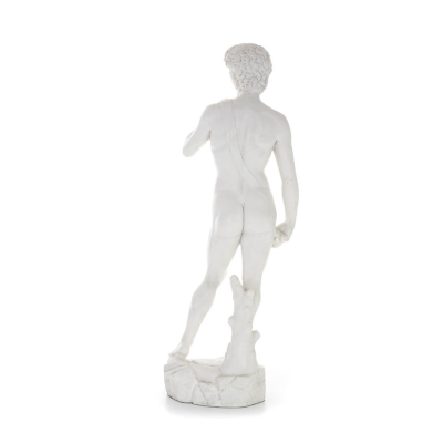 David: The Beloved, Prophet, Musician, Poet 46.5cm Full Body Statue, Polyester Alabaster Marble Type, Christian Alabaster 3 - gr