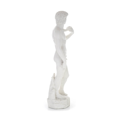 David: The Beloved, Prophet, Musician, Poet 46.5cm Full Body Statue, Polyester Alabaster Marble Type, Christian Alabaster 4 - gr