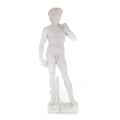 David, David: Den älskade, profeten, musiker, poet 137 cm helkroppsstaty, typ av polyesteralabastmarmor, kristen Alabaster 1 - g