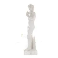 David, David: Den älskade, profeten, musiker, poet 137 cm helkroppsstaty, typ av polyesteralabastmarmor, kristen Alabaster 2 - g
