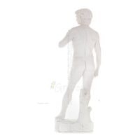 David, David: The Beloved, Prophet, Musician, Poet 137cm Full Body Statue, Polyester Alabaster Marble Type, Christian Alabaster 