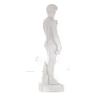 David, David: The Beloved, Prophet, Musician, Poet 137cm Full Body Statue, Polyester Alabaster Marble Type, Christian Alabaster 