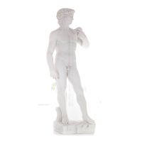 David, David: The Beloved, Prophet, Musician, Poet 137cm Full Body Statue, Polyester Alabaster Marble Type, Christian Alabaster 