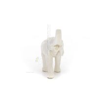 Elefant: symbol för styrka, skydd, visdom och lycka 18x20cm helkroppsstaty, typ polyesteralabastmarmor Alabaster 4 - grifon.se 