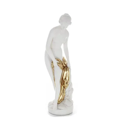 Dotter 39,5 cm helkroppsstaty, alabaster av polyestermarmortyp Alabaster 5 - grifon.se 