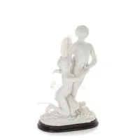 Amor och psyke: övervinner hinder för kärlek 33 cm helkroppsstaty, polyesteralabastmarmortyp, antikens Grekland Alabaster 5 - gr
