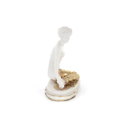 Fair Helen: The Occasion of the Trojan War17.5cm Full Body Statue, Marble-type Polyester Alabaster Alabaster 2 - grifon.se 