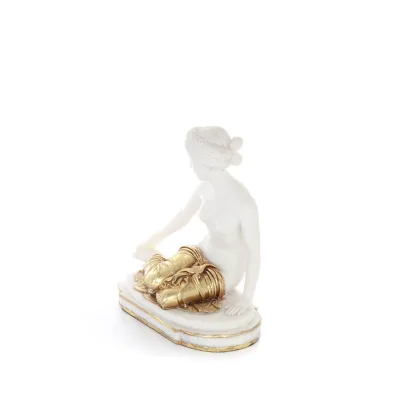 Fair Helen: The Occasion of the Trojan War17.5cm Full Body Statue, Marble-type Polyester Alabaster Alabaster 6 - grifon.se 