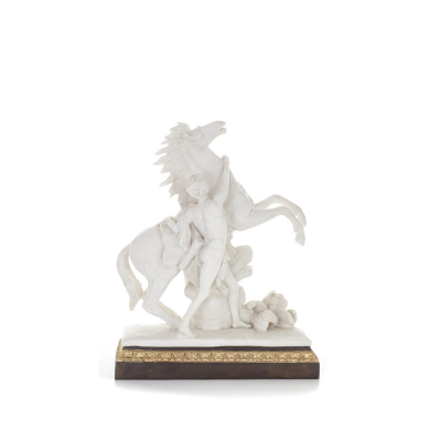 Perseus: Antikens hjälte, Slayer of Medusa med Pegasus 44,5 cm helkroppsstaty, Polyester Alabaster Marble Type Alabaster 1 - gri