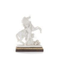 Perseus: Hero of Antiquity, Slayer of Medusa with Pegasus 44.5cm Full Body Statue, Polyester Alabaster Marble Type Alabaster 1 -