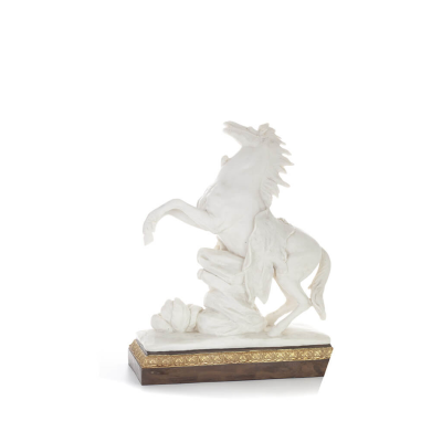 Perseus: Antikens hjälte, Slayer of Medusa med Pegasus 44,5 cm helkroppsstaty, Polyester Alabaster Marble Type Alabaster 3 - gri