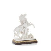 Perseus: Hero of Antiquity, Slayer of Medusa with Pegasus 44.5cm Full Body Statue, Polyester Alabaster Marble Type Alabaster 5 -