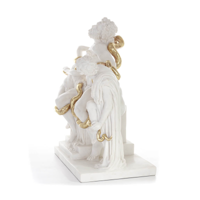 Laocoon: Priest of the Trojans, Rejecter of the Trojan Horse, 45cm Full Body Statue, Marble-type Polyester Alabaster Alabaster 2