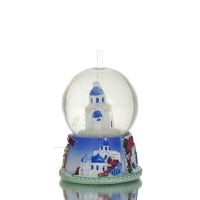 Μπάλα νερού, Νερόμπαλα γυάλινη, χιονόμπαλα 5χ5χ7εκ Πολυεστερικό αλαβάστρινο Polyester 3 - grifon.se 