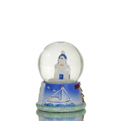 Water ball, Glass water ball, snow ball 5x5x7cm Polyester alabaster Polyester 5 - grifon.se 