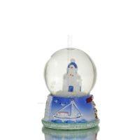 Water ball, Glass water ball, snow ball 5x5x7cm Polyester alabaster Polyester 5 - grifon.se 