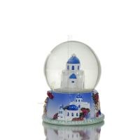 Water ball, Glass water ball 7x7x9cm Polyester alabaster Polyester 3 - grifon.se 