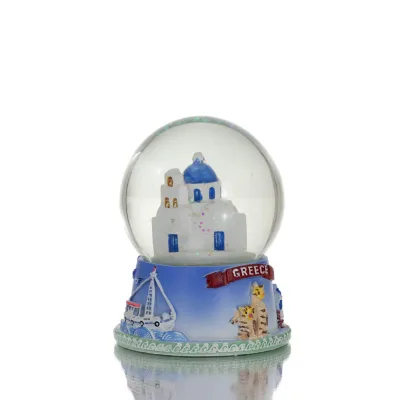 Water ball, Glass water ball 7x7x9cm Polyester alabaster Polyester 6 - grifon.se 