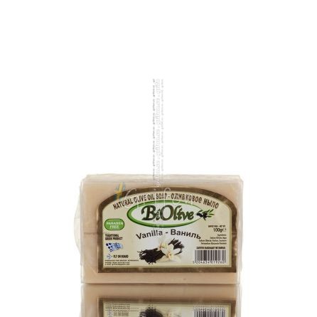 Grön olivolja tvål med enkelt guldtryck Tvålar 1 - grifon.se