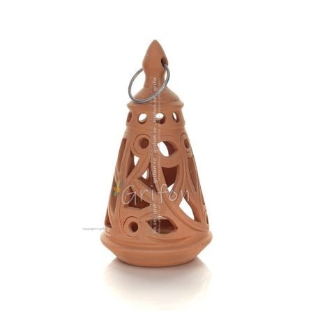 Lantern -D- Protopiro conical hanging light, ceiling or wall, Handmade ceramic Lanterns, Candles 1 - grifon.se